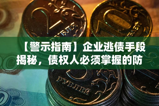 北京【警示指南】企业逃债手段揭秘，债权人必须掌握的防坑宝典