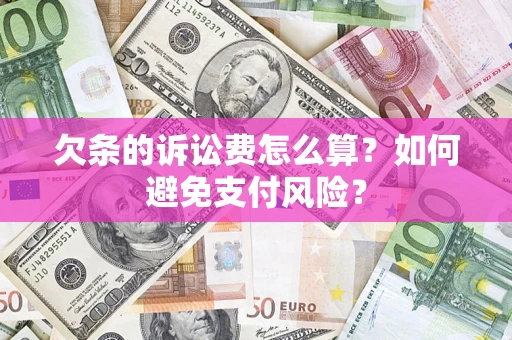 北京欠条的诉讼费怎么算？如何避免支付风险？