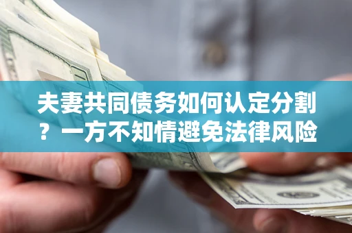 北京夫妻共同债务如何认定分割？一方不知情避免法律风险必看！
